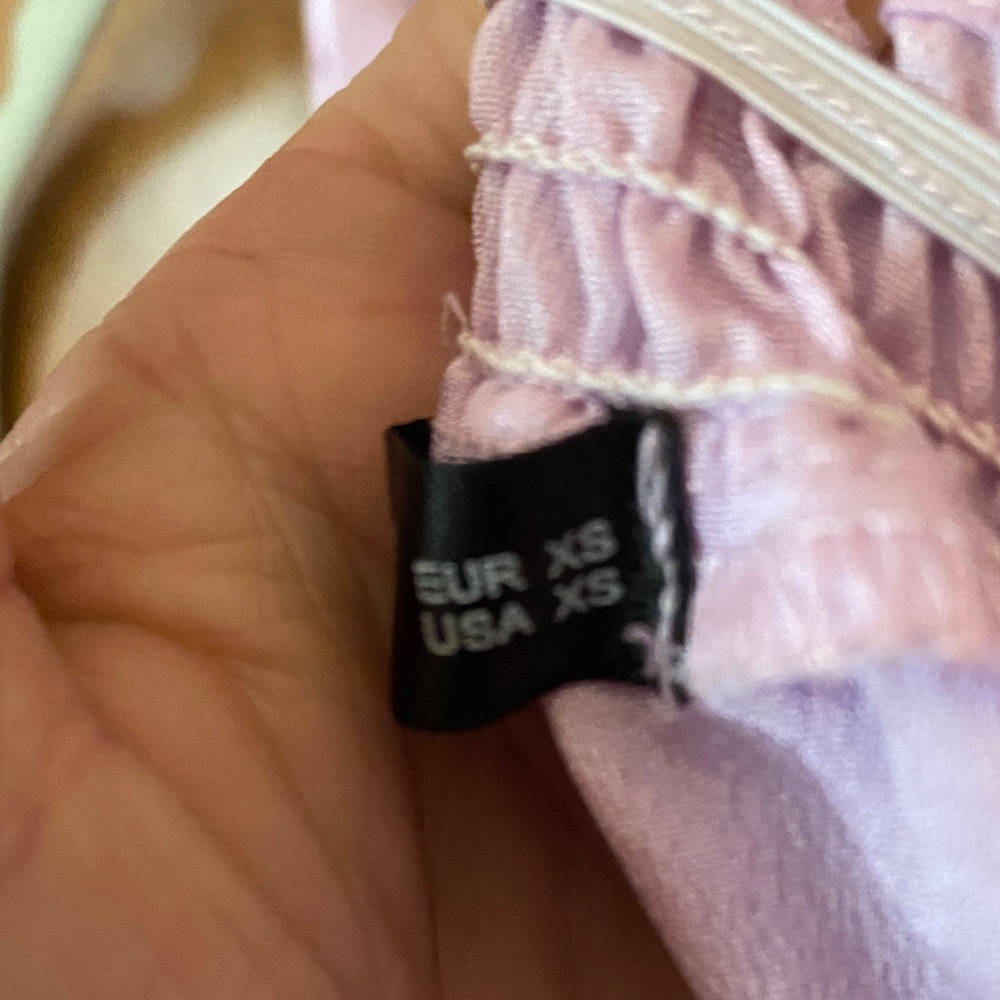 SHEIN Lavender Ruffled Top - Picture 3 of 4